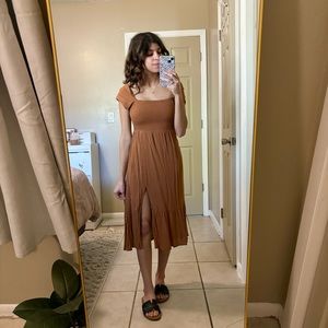 Abercrombie and Fitch smocked slit Dress
